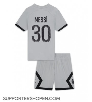 Paris Saint-Germain Lionel Messi #30 Bortatröja Barn 2022-23 Kortärmad (+ korta byxor)